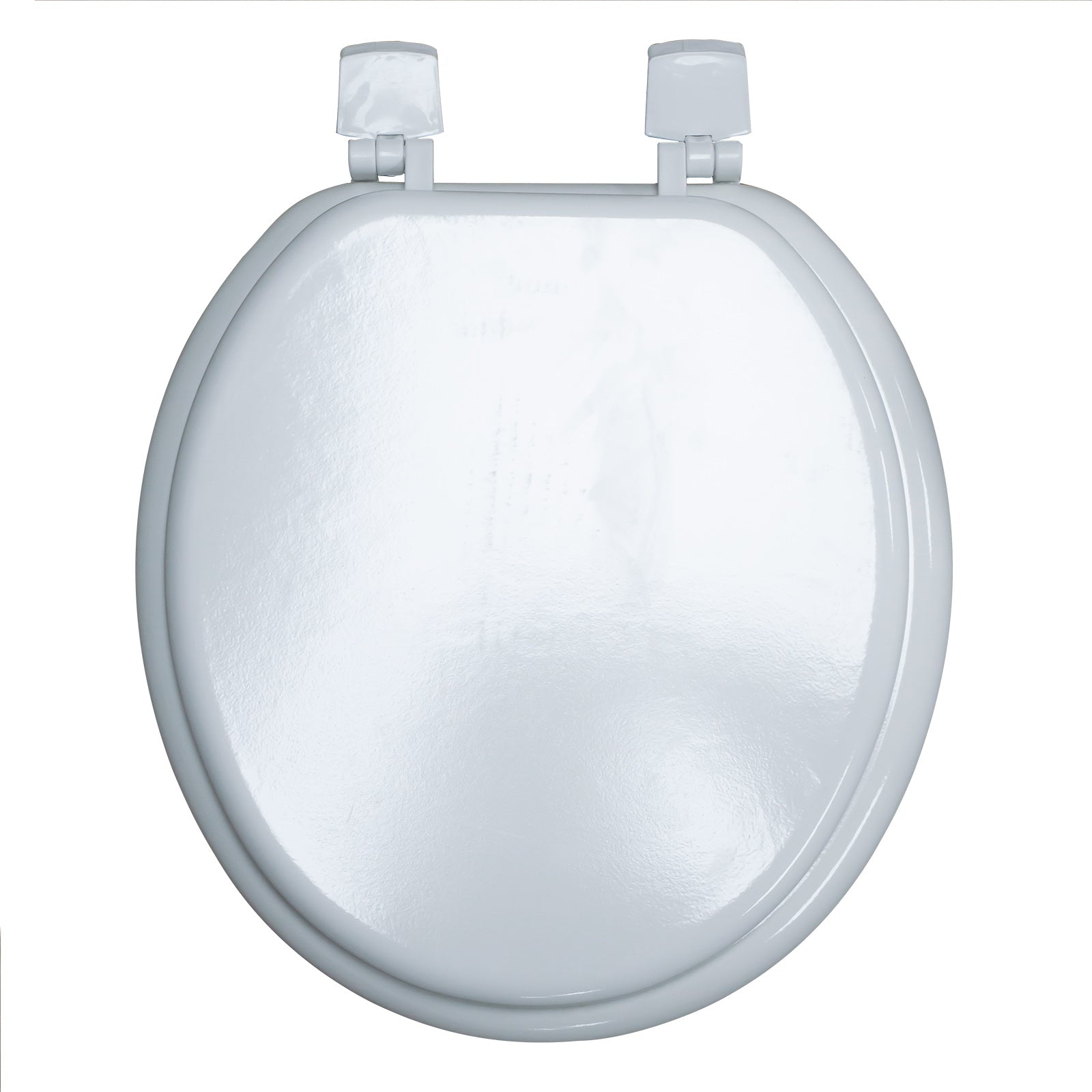 3 in 1 Classic Oval Shaped Design White Toilet Seat, Paper Holder and Pine Brush Holder