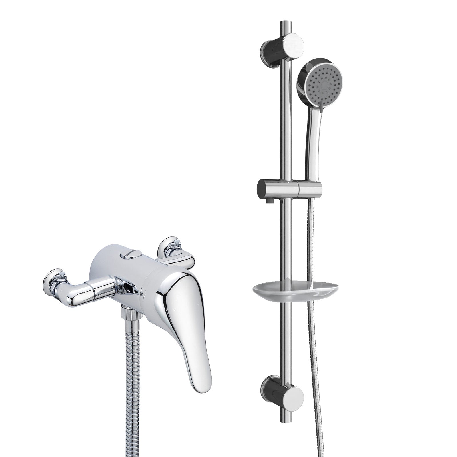 Dex Bath Shower Mixer + Slider Rail Kit