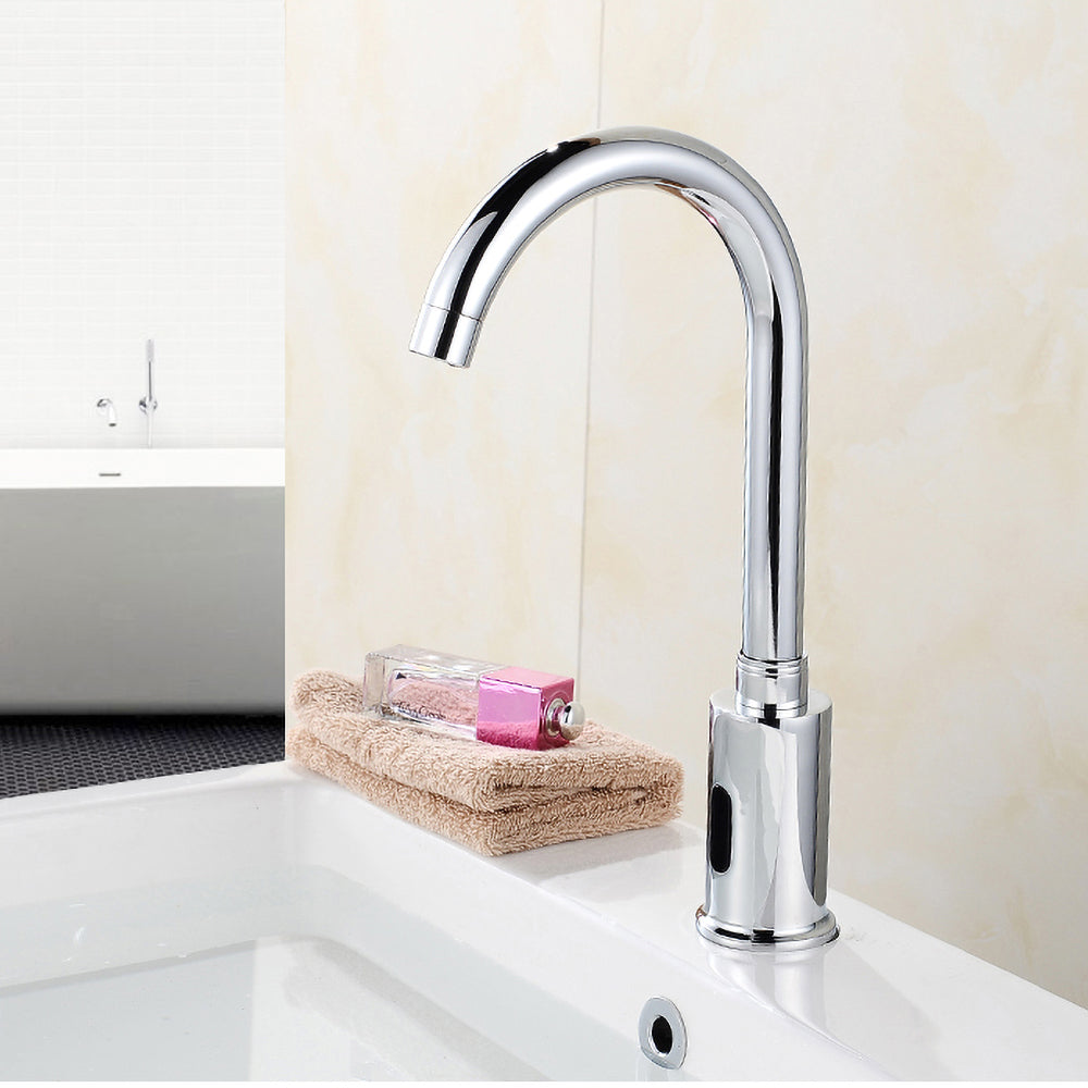 Contemporary Chrome Automatic Touchless Infrared Sensor Kitchen Sink Tap