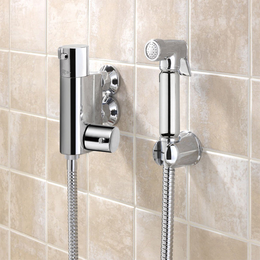 Modern Chrome Bidet Douche Mini Thermostatic Bar Valve And Spray Kit