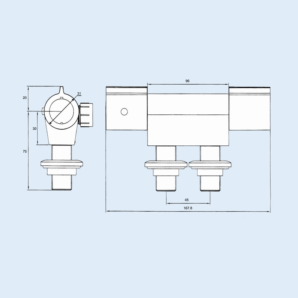 Modern Vertical Chrome Exposed Thermostatic Shower Mixer Bar Valve