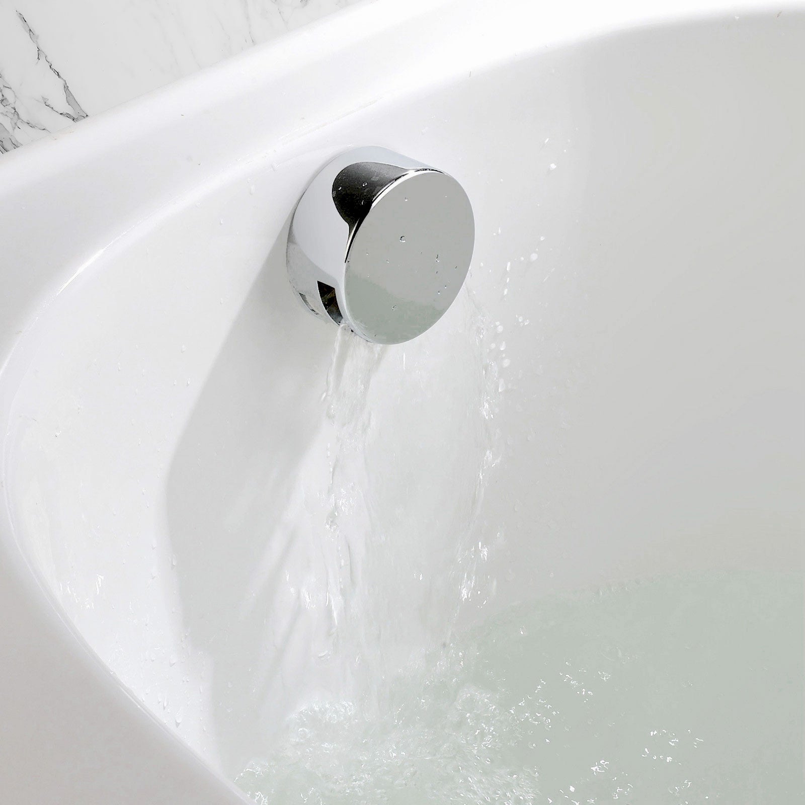 Ellen L-Shaped Left Hand Side Bath Set, Front Panel, Bath Screen, Rimless Open Back CC Toilet, 550mm Floor Standing Vanity Unit White, Taps & Shower