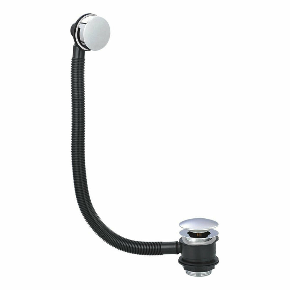 Round Click Clack Sprung Bath Waste with Overflow