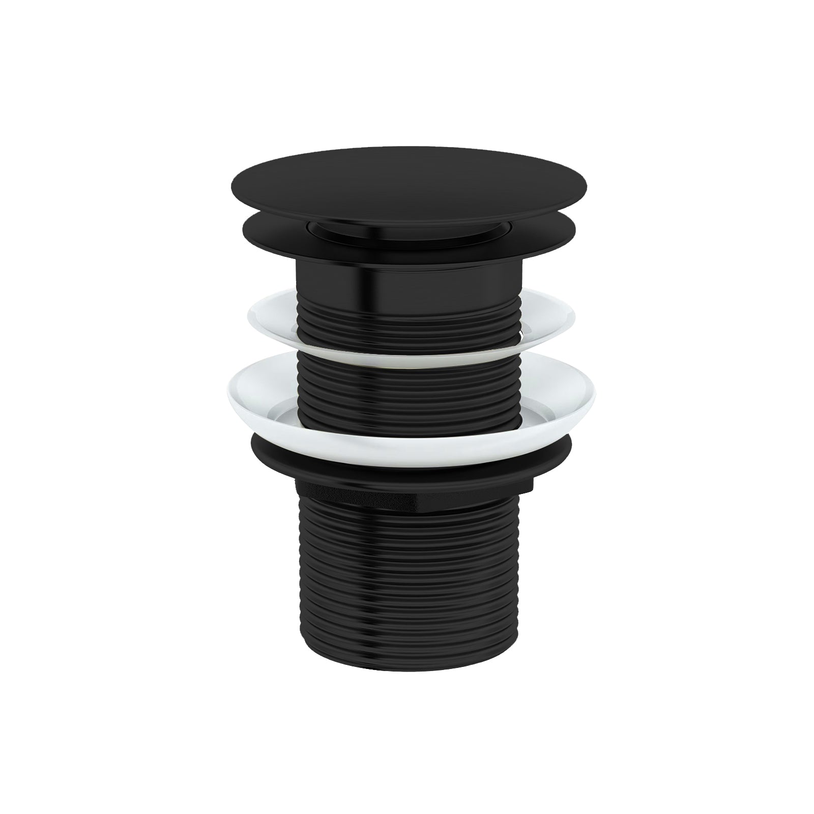 Brays Universal Bathroom Basin Square Bottle Trap & Waste Matte Black