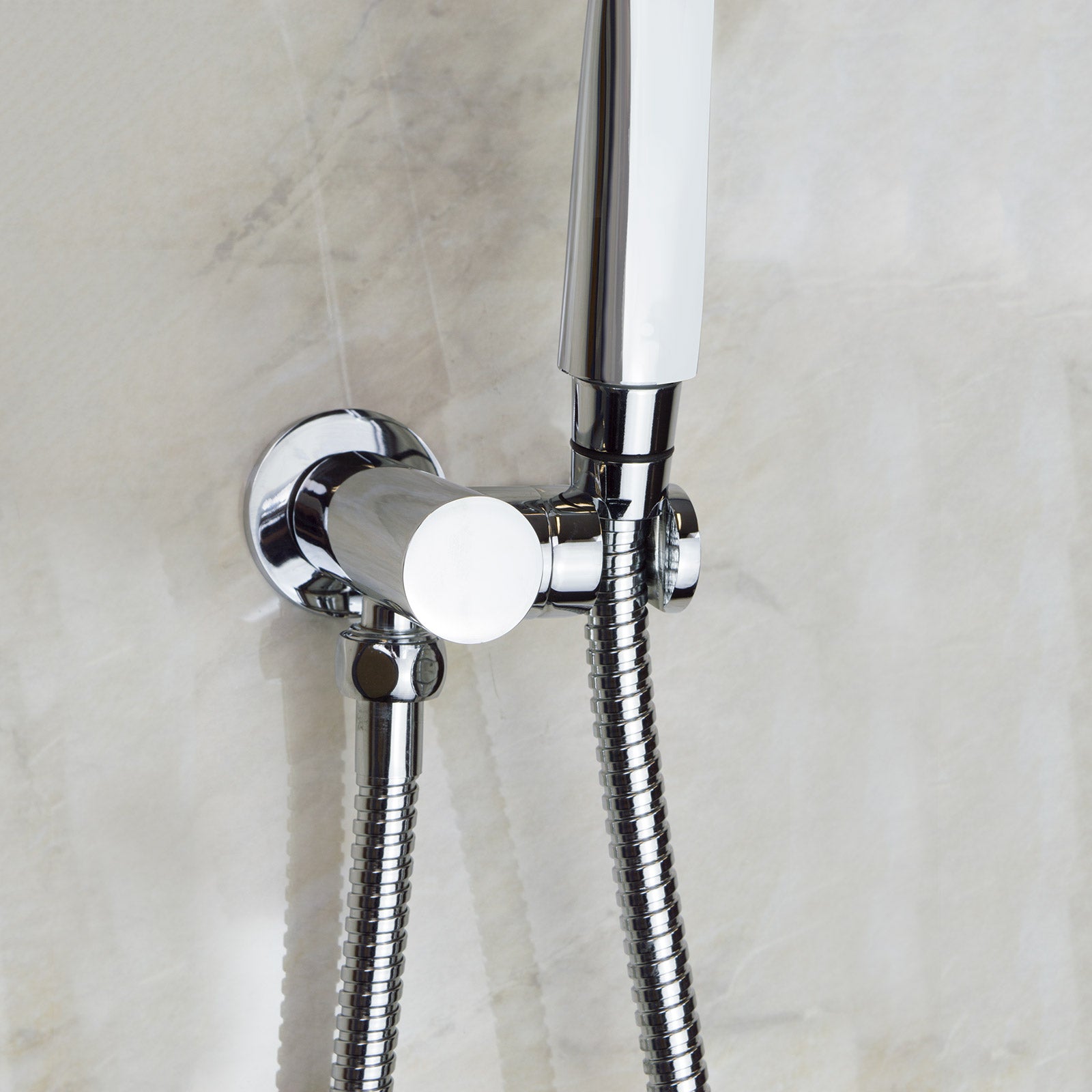 Beechwood Complete Shower Kit Set Including A 3 Mode Handset,1.5m Shower Hose And Fixed Adjustable Outlet Bracket