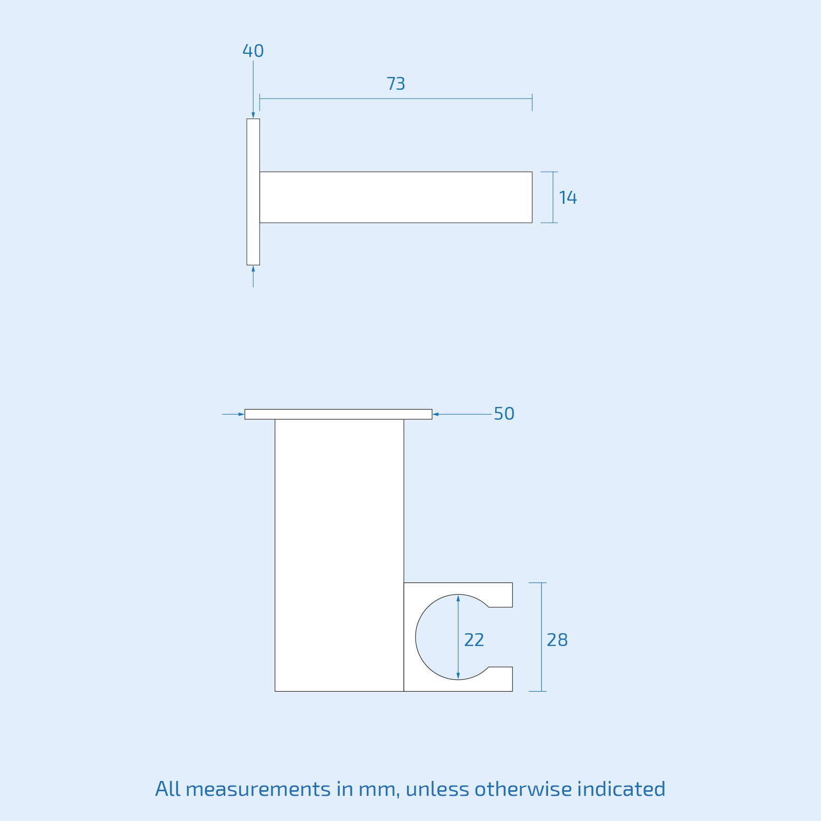 Bathroom Brass Square Wall Mounted Elbow Shower Handset Bracket Holder