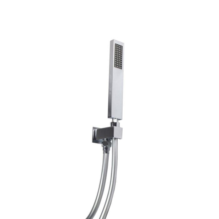 Single Mode Shower Handset Kit With 1.5m Hose & Fix Bracket, Square Style