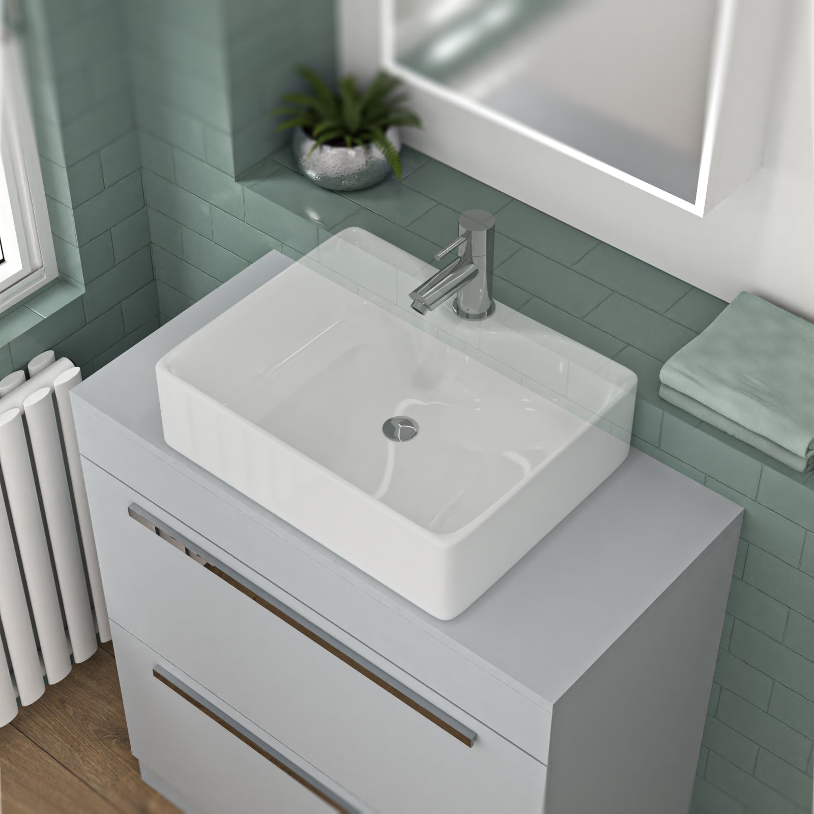 800mm Grey Moisture Resistant Vanity Cabinet Worktop