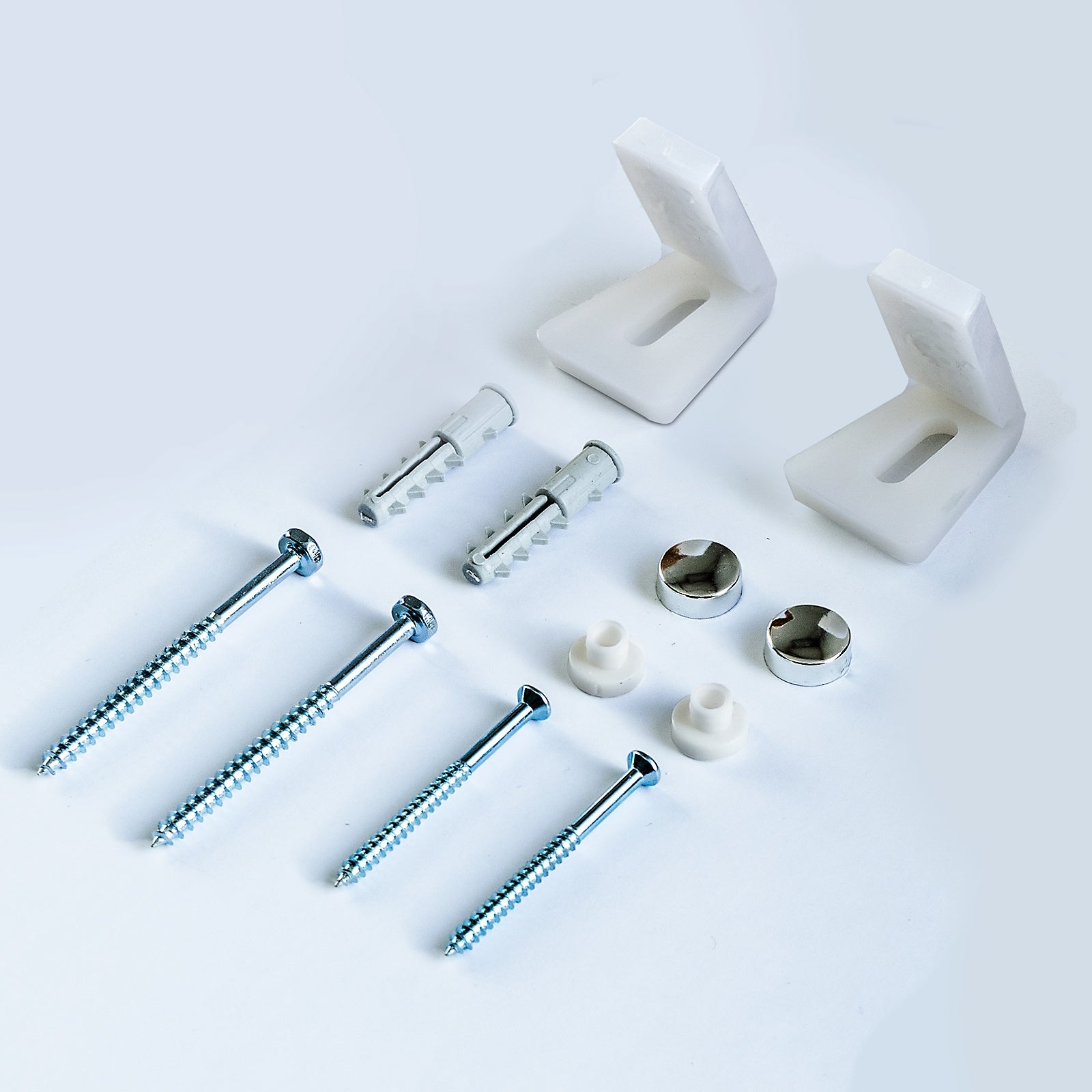 Bathroom Angled Floor WC Toilet Pan Bidet Side Fixing Fitting Kit Including Brackets