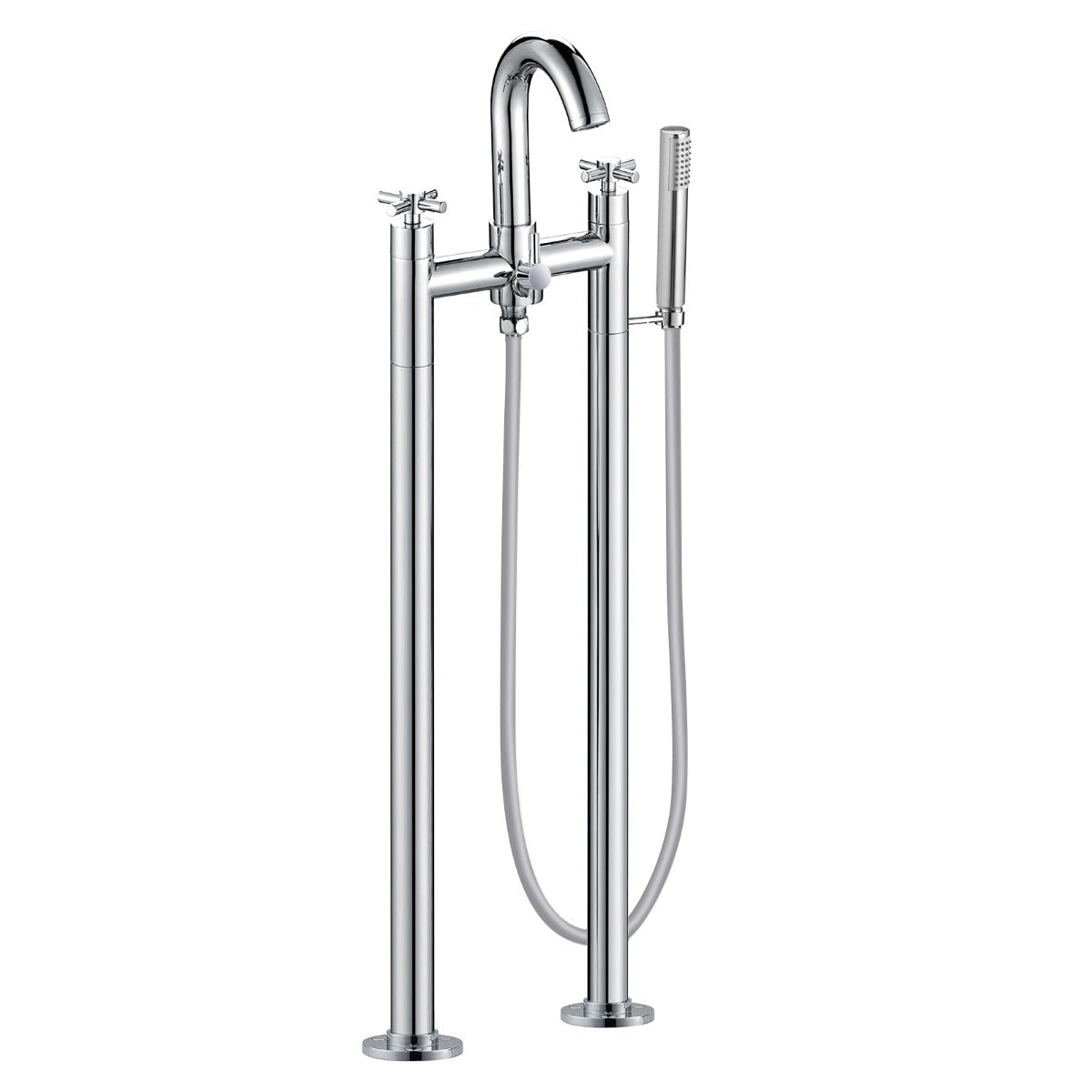 Chrome Indigo Freestanding Bath Mixer Filler Shower Tap