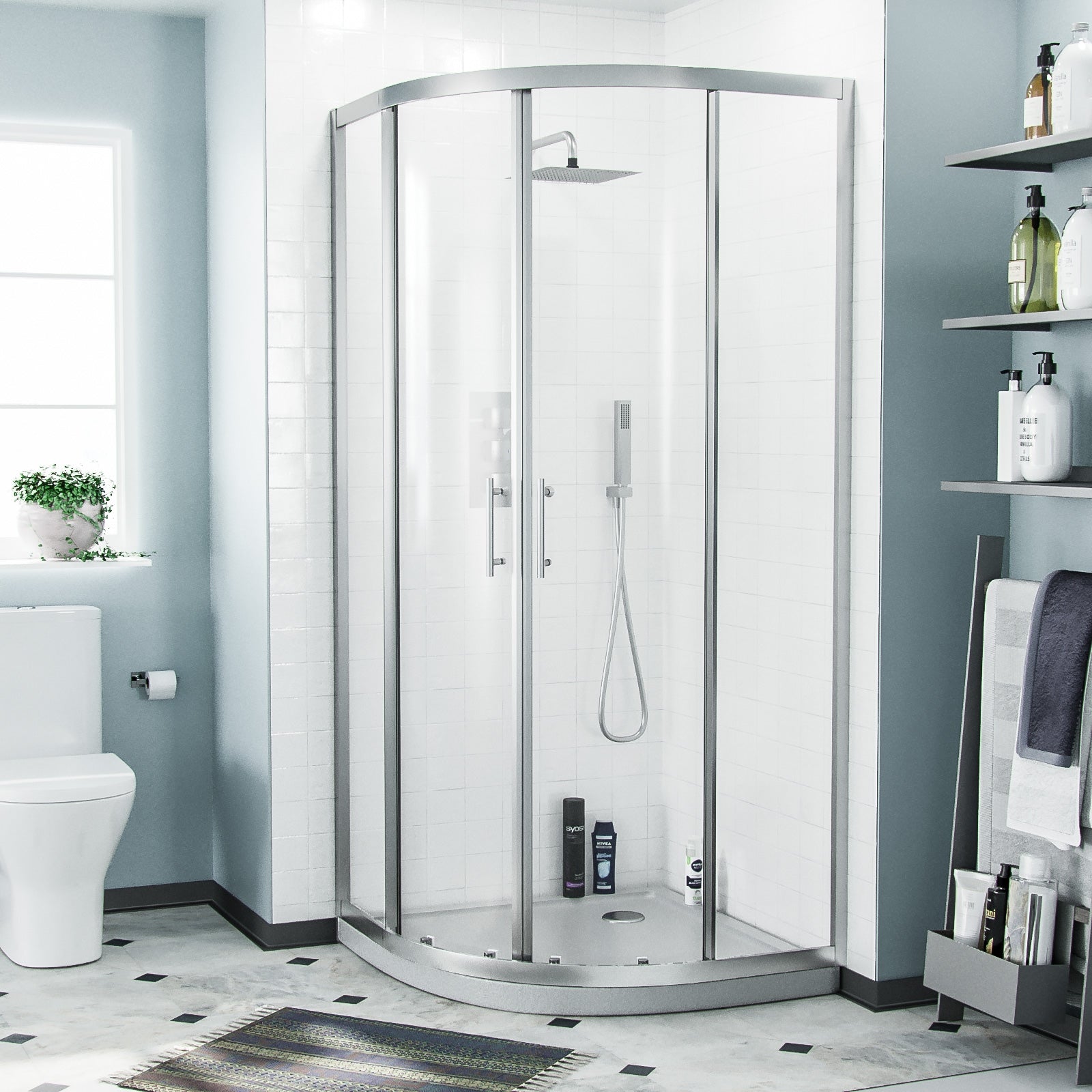 Saturn Quadrant 900 Shower Corner Cubicle Enclosure