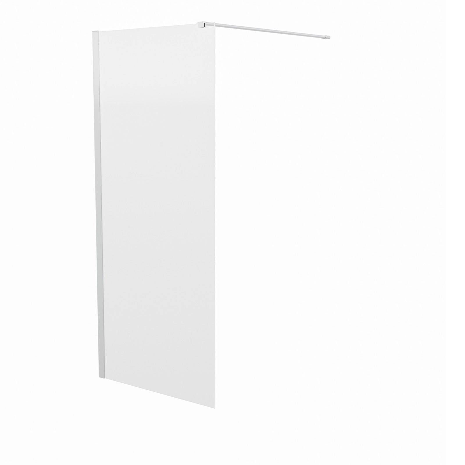 Chrome 800 Wet Room Screen 8mm Tempered Glass with 300mm Return Panel