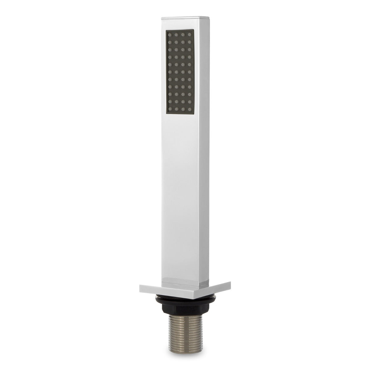 Chrome Bath Mounted Shower Handset Bathroom Solid Brass Square With 2m Hose
