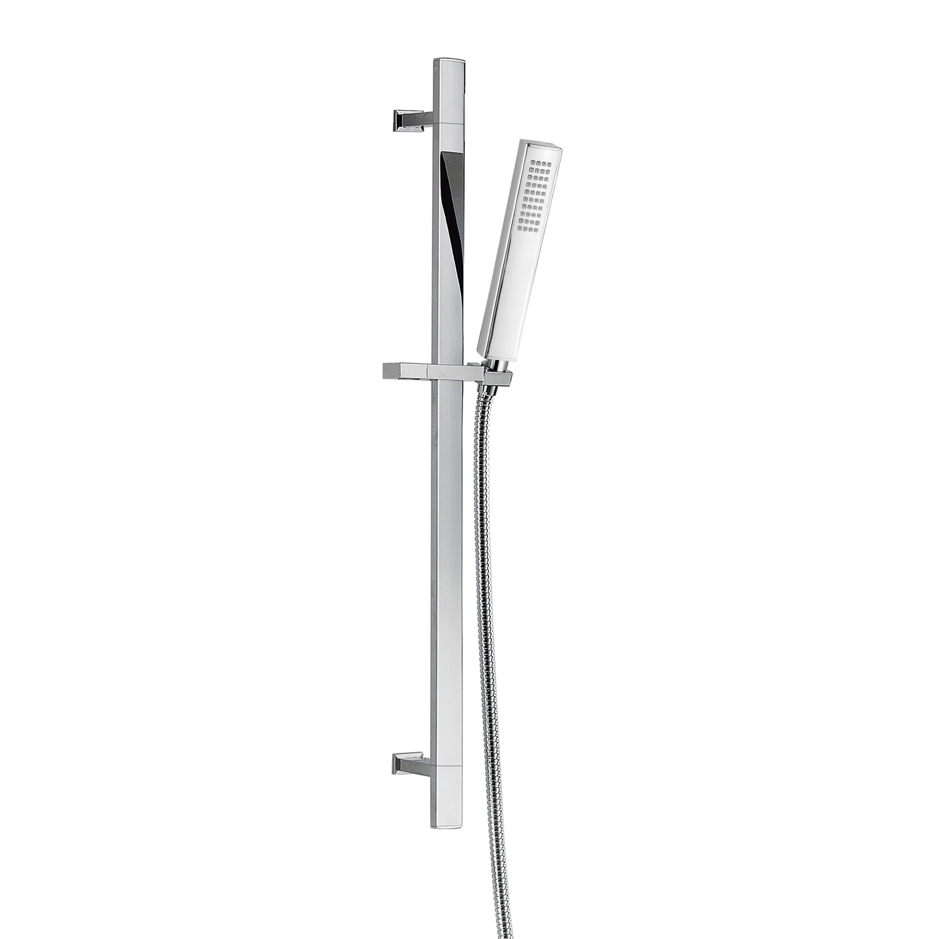 Scott Chrome Plated Abs Plastic - Single Function Handset & Rail