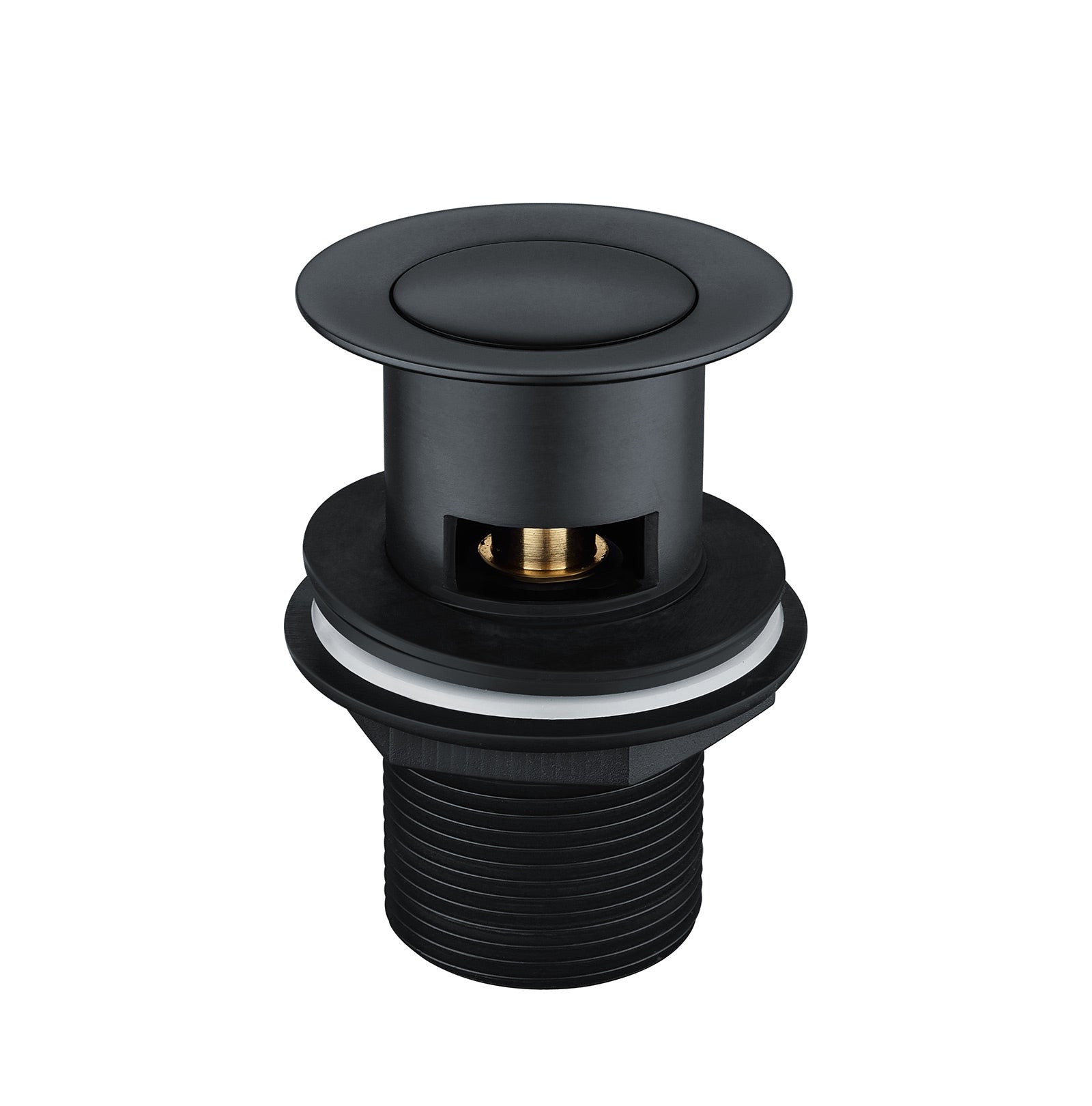 Bathroom Basin Bottle Trap & Slotted Waste Matte Black