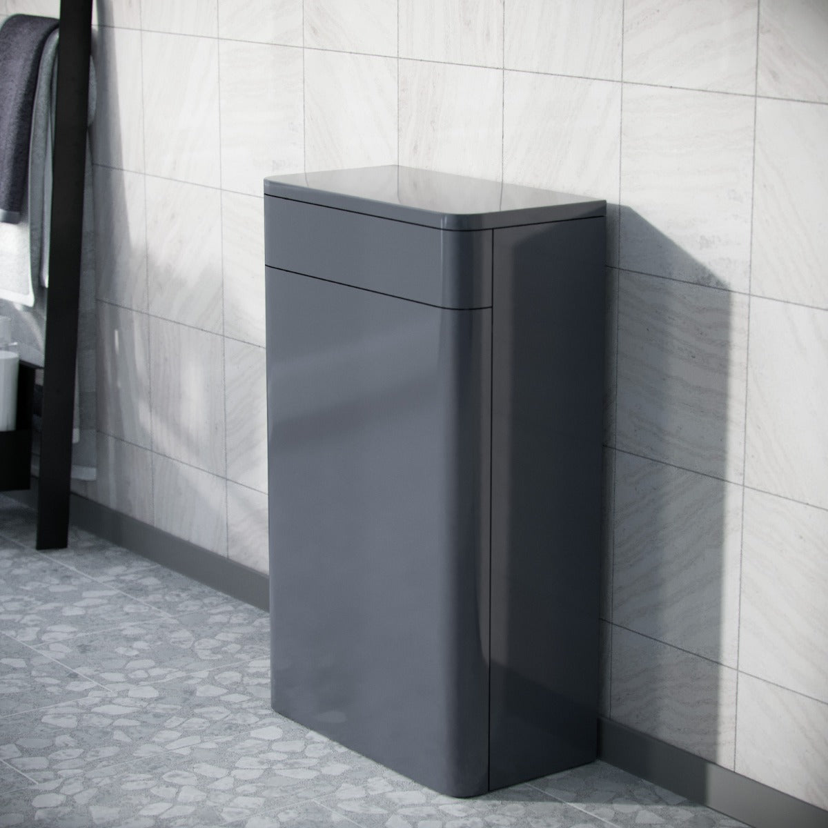 Afern 500mm BTW WC Unit Steel Grey