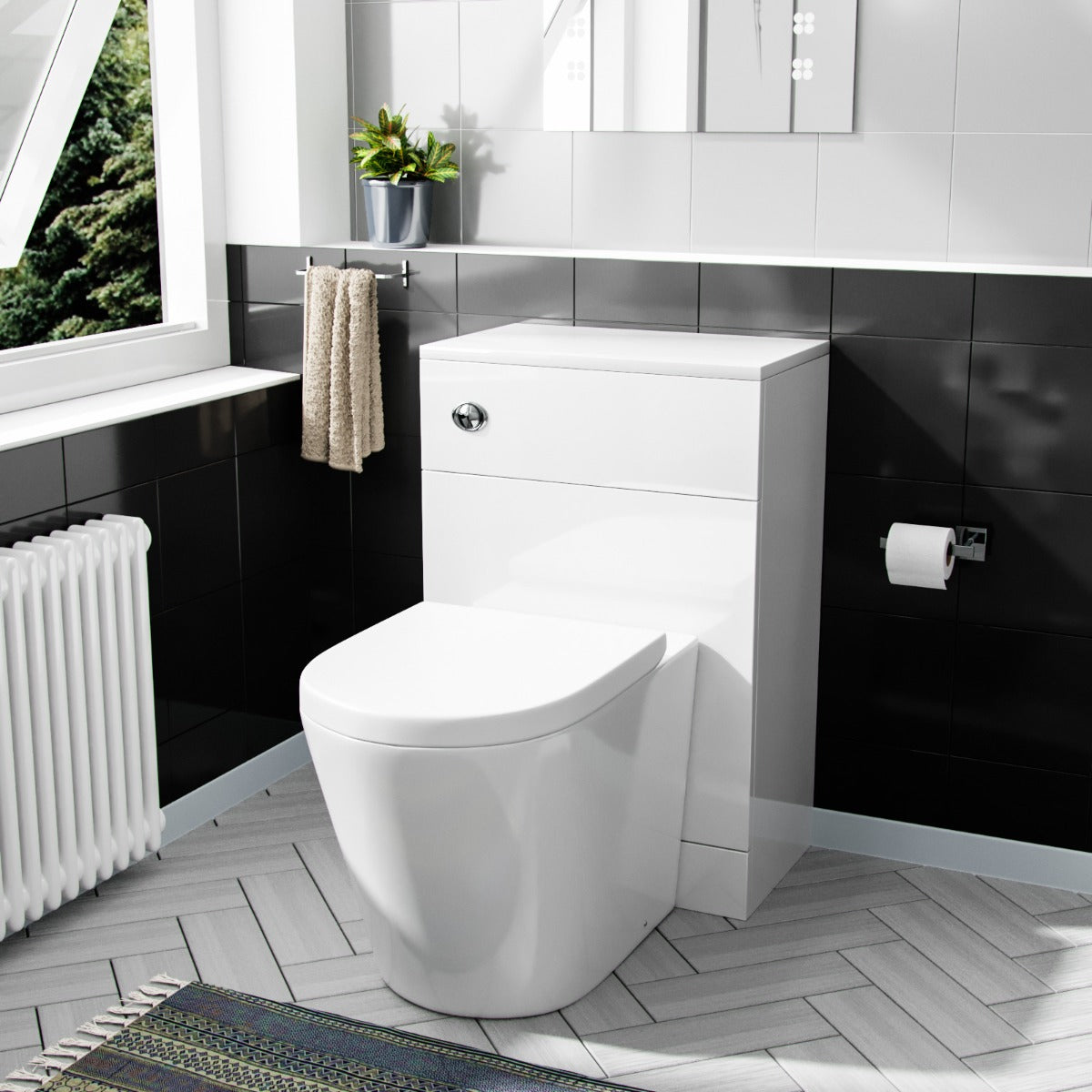 Benson 500mm WC Unit & BTW Round Toilet Pan