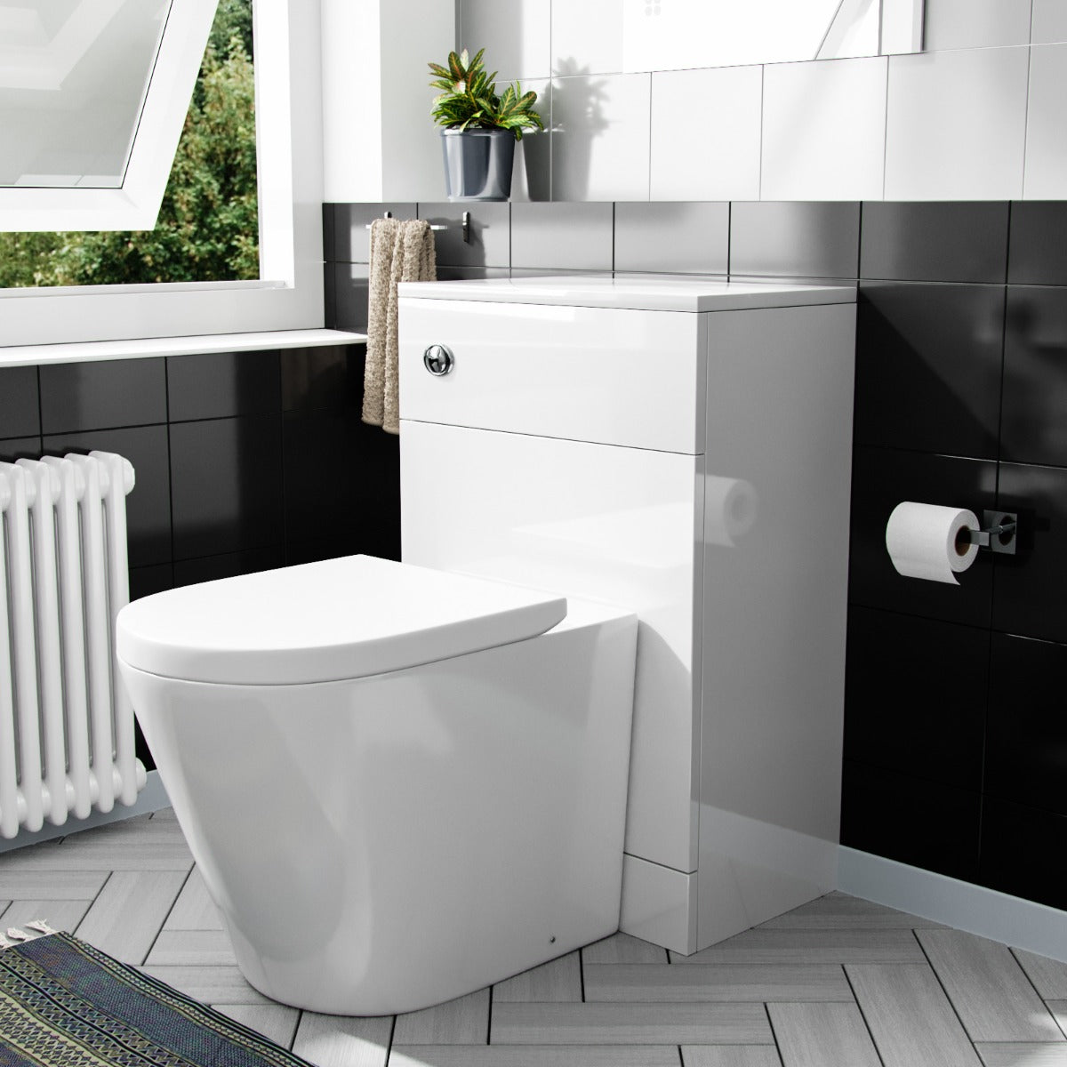 Benson 500mm WC Unit & BTW Round Toilet Pan