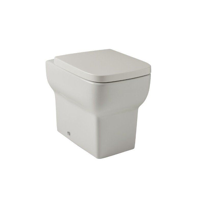 Modern Square Back To Wall WC Toilet Pan and Soft Close Seat
