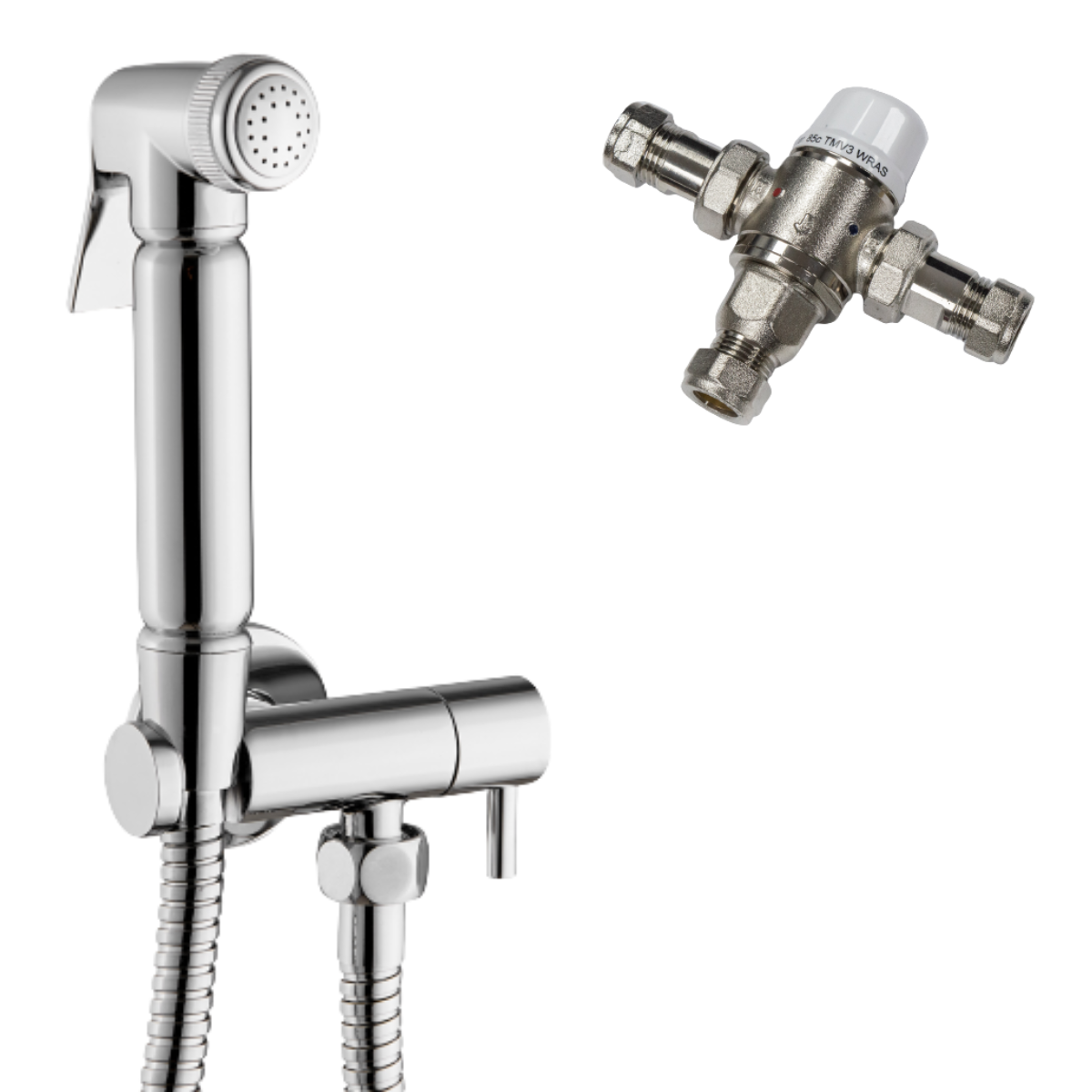 Luxury Douche Bidet Kit And Thermostatic Mixing Valve Muslim Hygienic