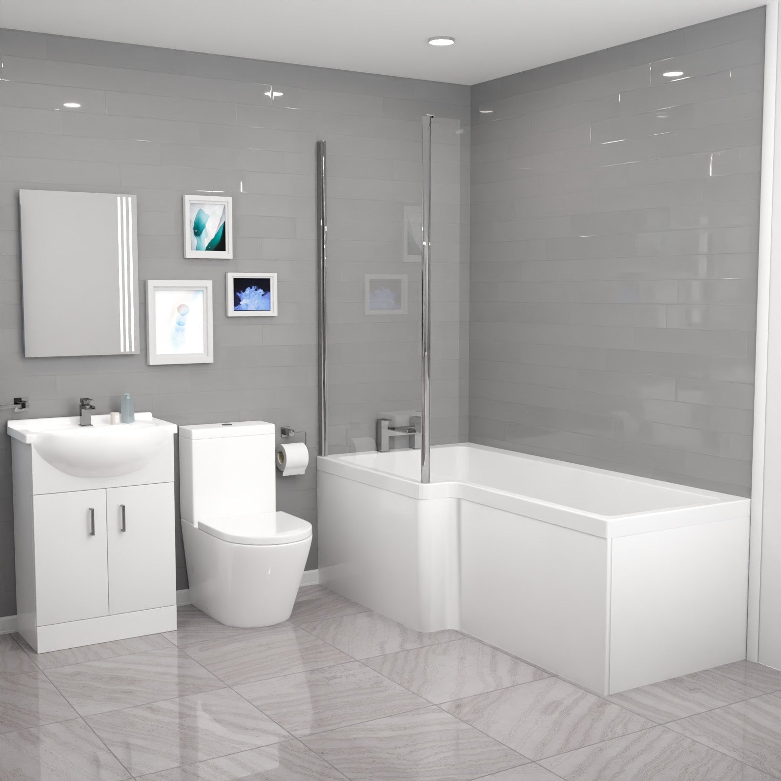 L-shaped Bath Suites