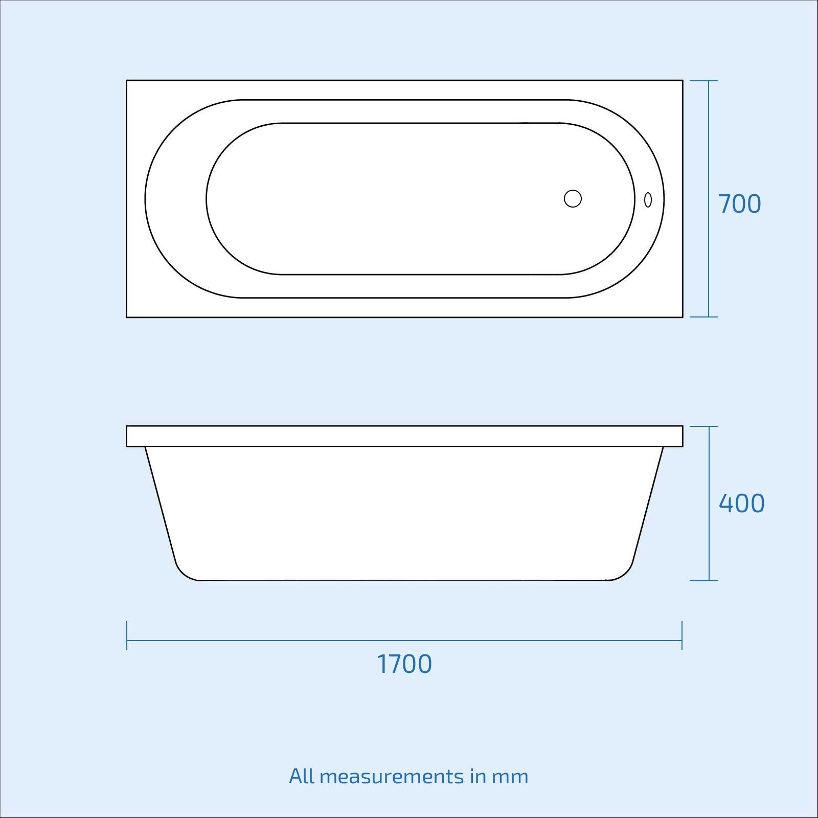 White 550mm Vanity WC Unit Toilet Bath Panel & Shower Screen Tap Set