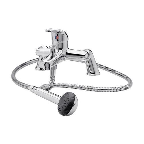 Winstead Chrome Exposed Bath Shower Mixer Handless Slider Rail 3 Mode Handset