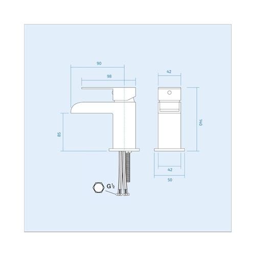 Alsaka Bathtub Shower Screen Anthracite Basin Vanity Toilet Matte Black Taps