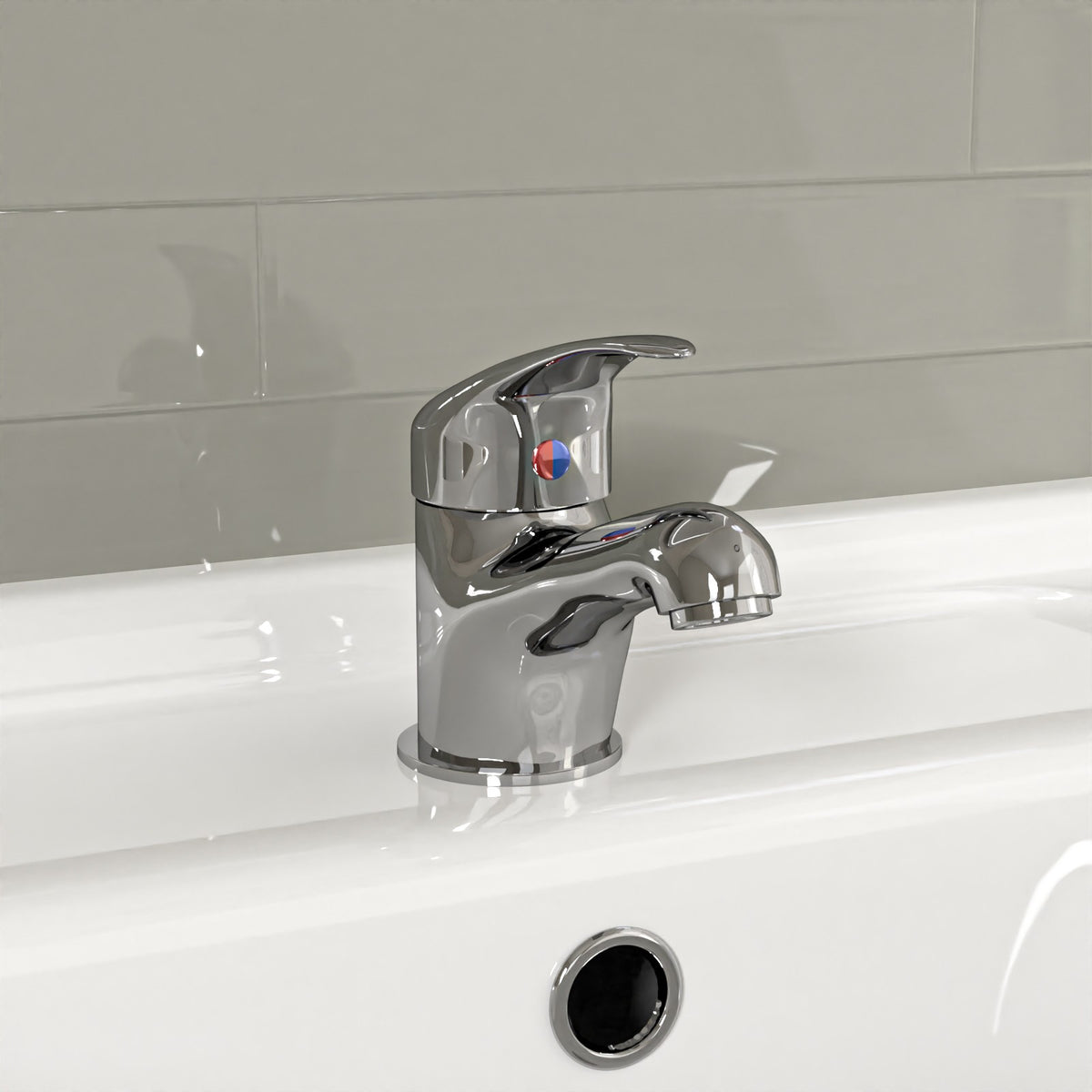1700mm Bath With Front Panel, 550mm Vanity & Toilet, Bath Filler & Basin Mixer Tap With Waste