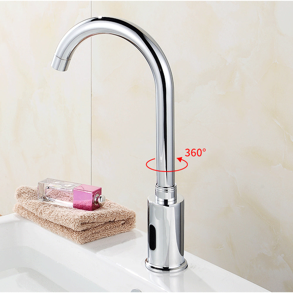 Contemporary Chrome Automatic Touchless Infrared Sensor Kitchen Sink Mixer Tap