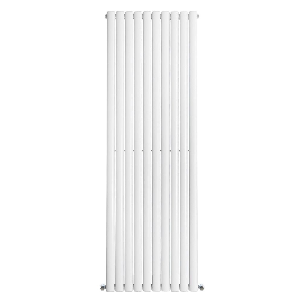 Norden 1800 x 590 mm Double Oval Tube Vertical Designer Radiator White