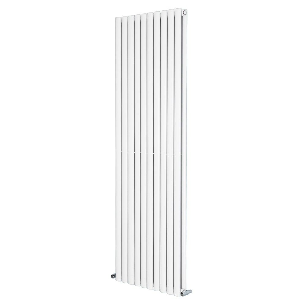 Norden 1800 x 590 mm Double Oval Tube Vertical Designer Radiator White