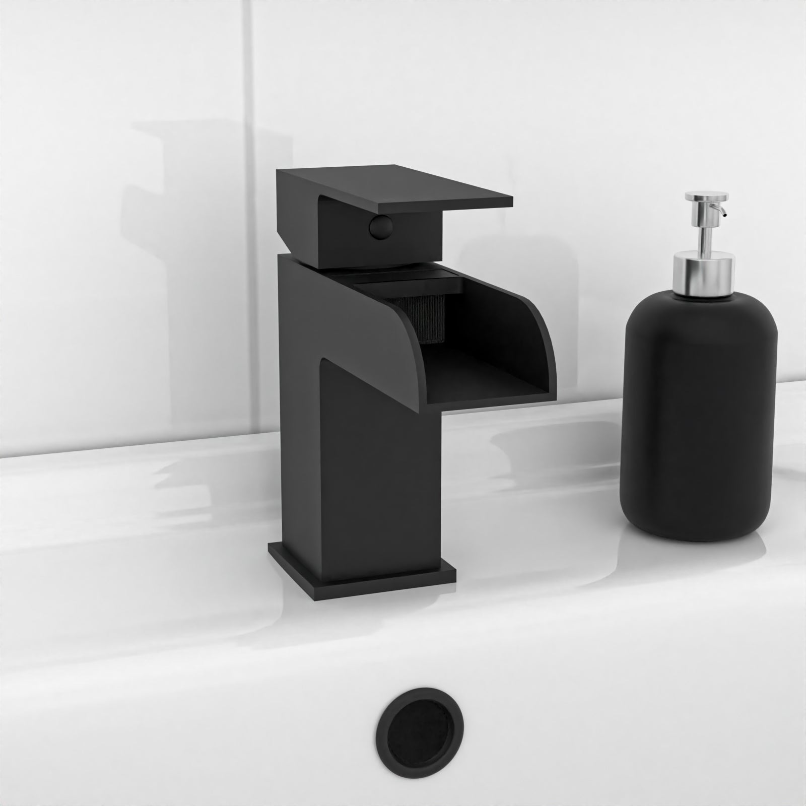 Ellen Bath With Screen Vanity Unit & Close Coupled Toilet Tap Set