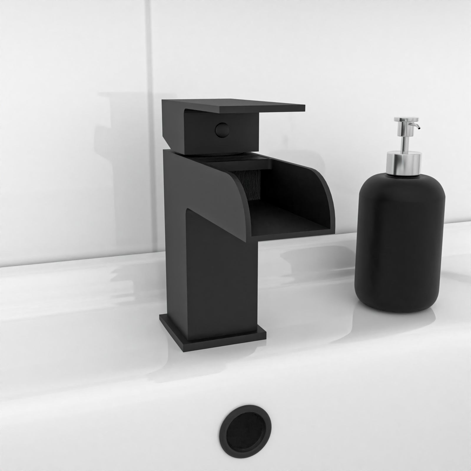 Ellen Bath With Screen Vanity Unit & Close Coupled Toilet Tap Set