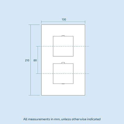 Lotus Bathroom Concealed Thermostatic Shower Mixer Abs Square Head