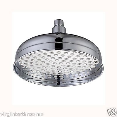 8" Chrome Traditional Brass Shower Head