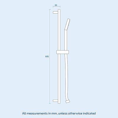 Temel Square Concealed 2 Outlet Thermostatic Mixer Shower Tap