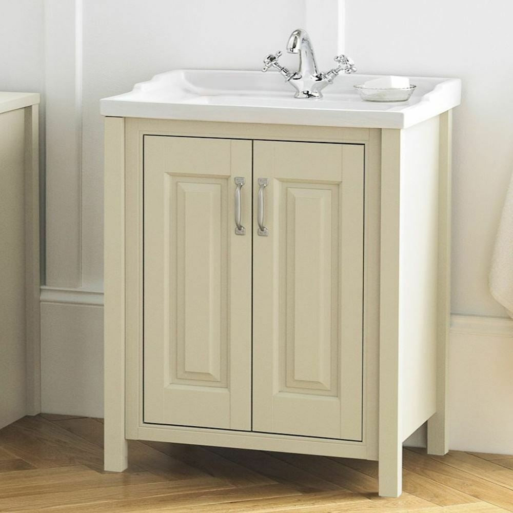 Chiltern 600mm Freestanding Vanity Basin Cabinet Ivory