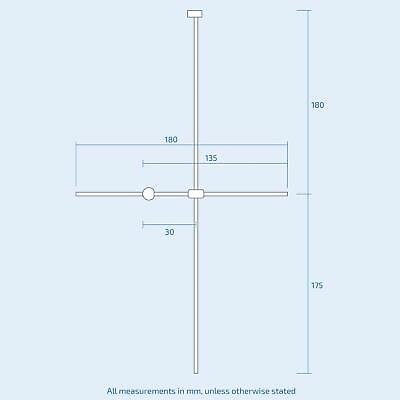 Set of 3 Replacement Rods Spare parts for Rod Lever Basin Pop-Up Waste Plug