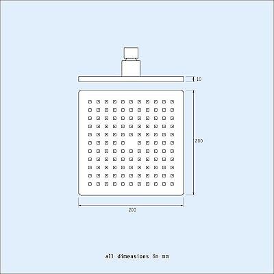 Temel Square Concealed 2 Outlet Thermostatic Mixer Shower Tap