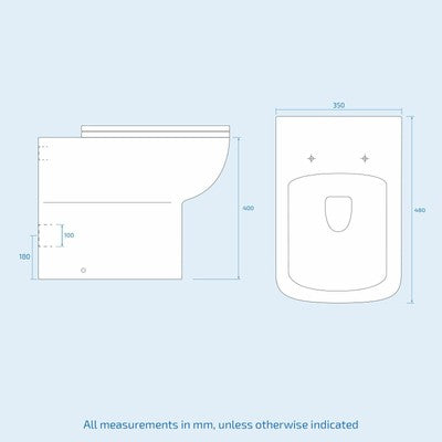 Ellen 650mm Cloakroom Basin Vanity Sink Unit & Back To Wall Toilet Suite