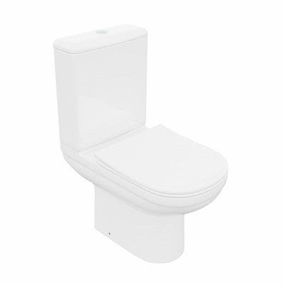 Modern Close Coupled Toilet Pan Cistern and Soft Close Toilet Seat