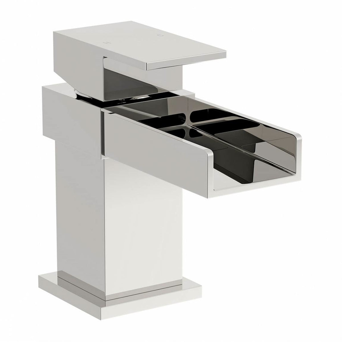 Saturn Contemporary Waterfall Basin Sink Single Lever Mono Mixer Tap