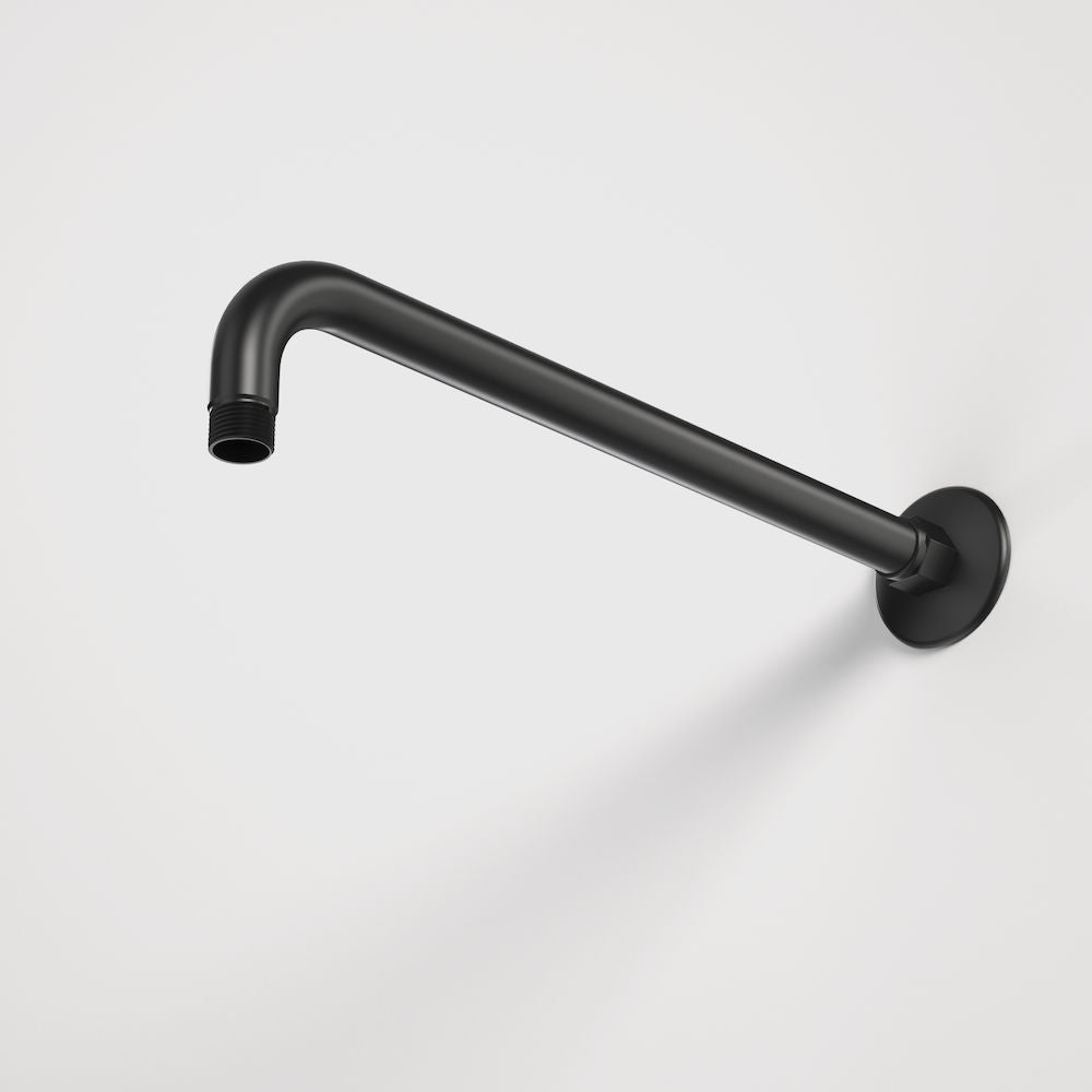 Matte Black Round 300 Mm Wall Mounted Shower Head Arm Fixed For Rain Shower Head