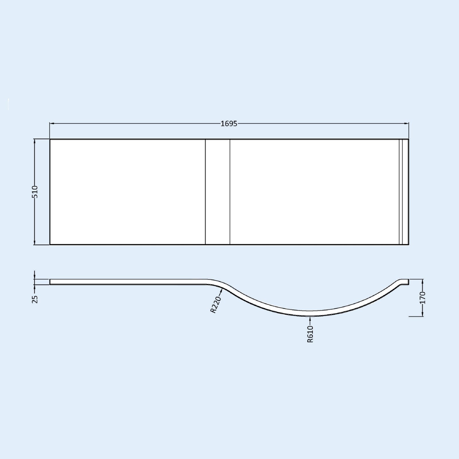 P-Shaped Right Hand Bath Set, Panel, Screen, 600mm Floorstanding Vanity with Toilet