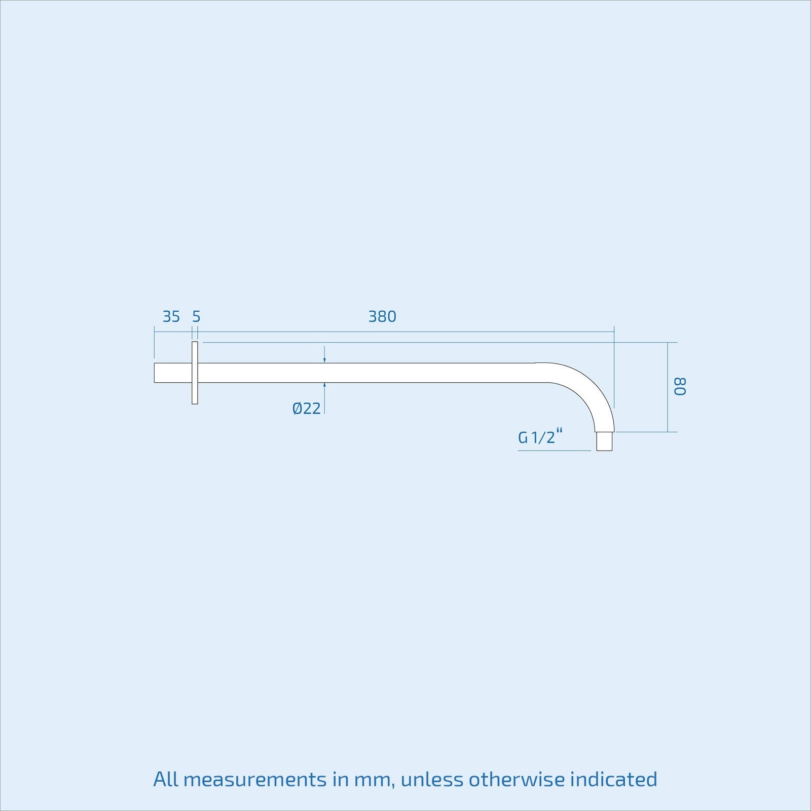 FLORA 3 way round concealed thermostatic mixer valve hand shower bath filler