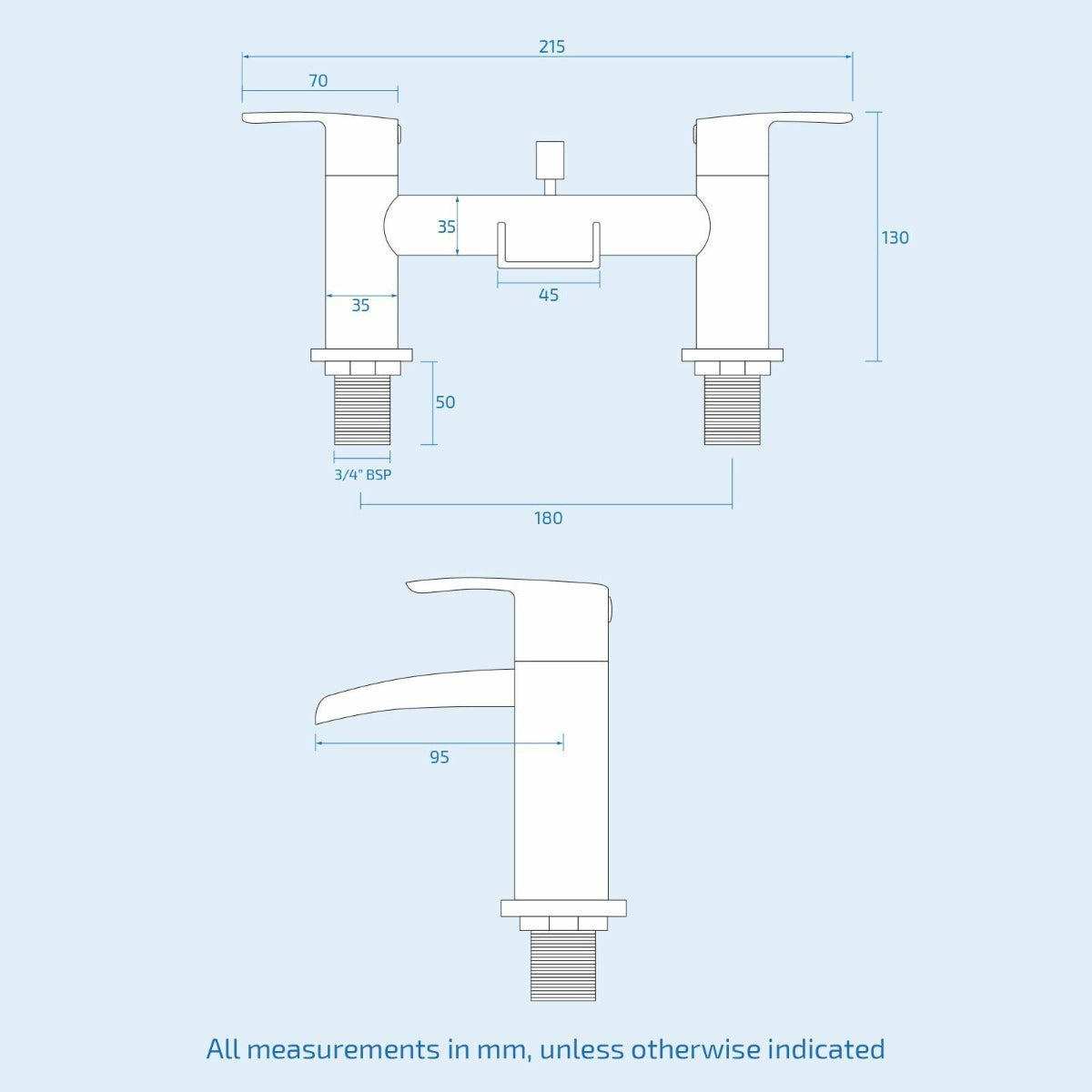 Lucy Modern Bathroom Waterfall Chrome Bath Shower Mixer Tap With Handset Kit