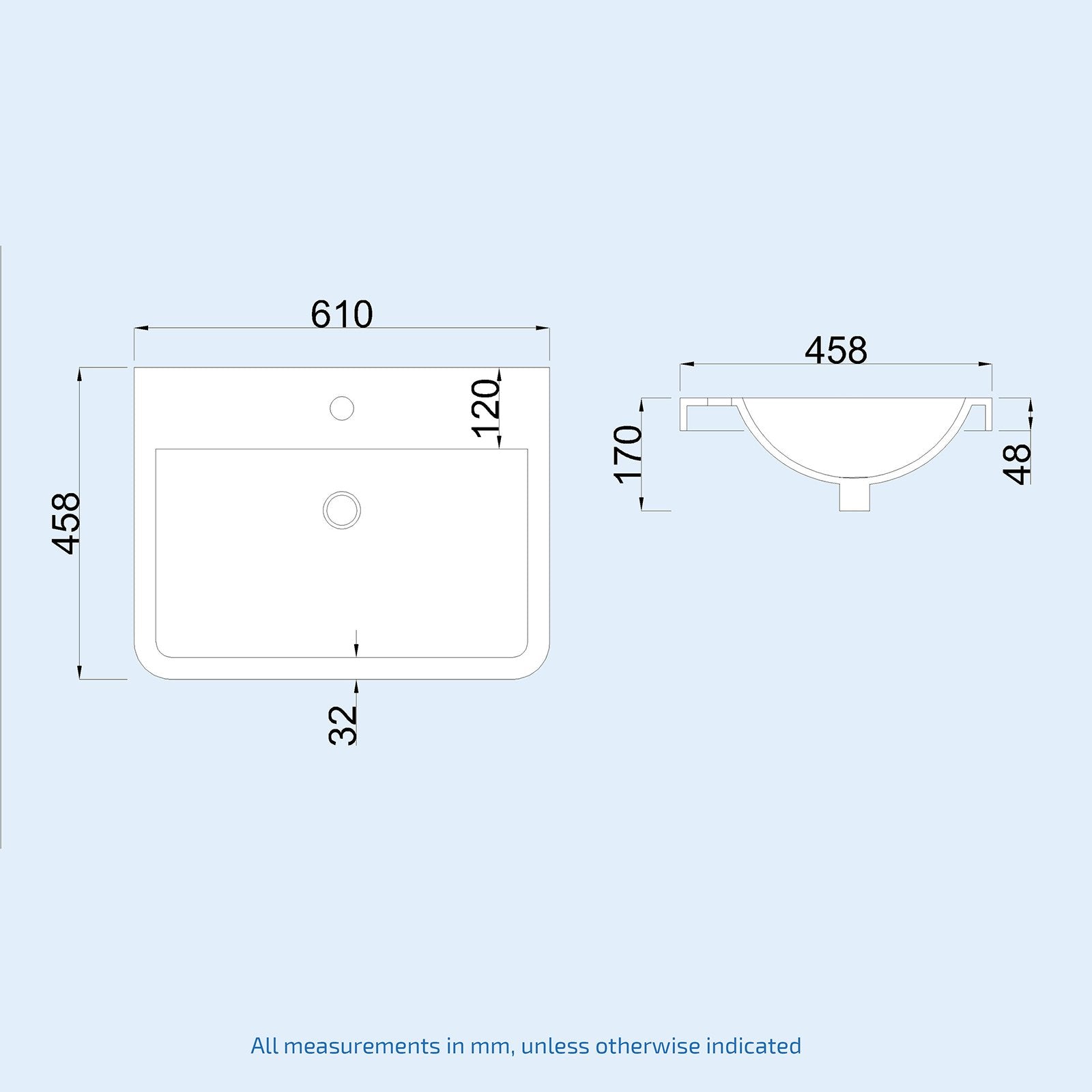 Lex Modern 600mm High Gloss Basin Vanity Cabinet and Tap with Waste Set