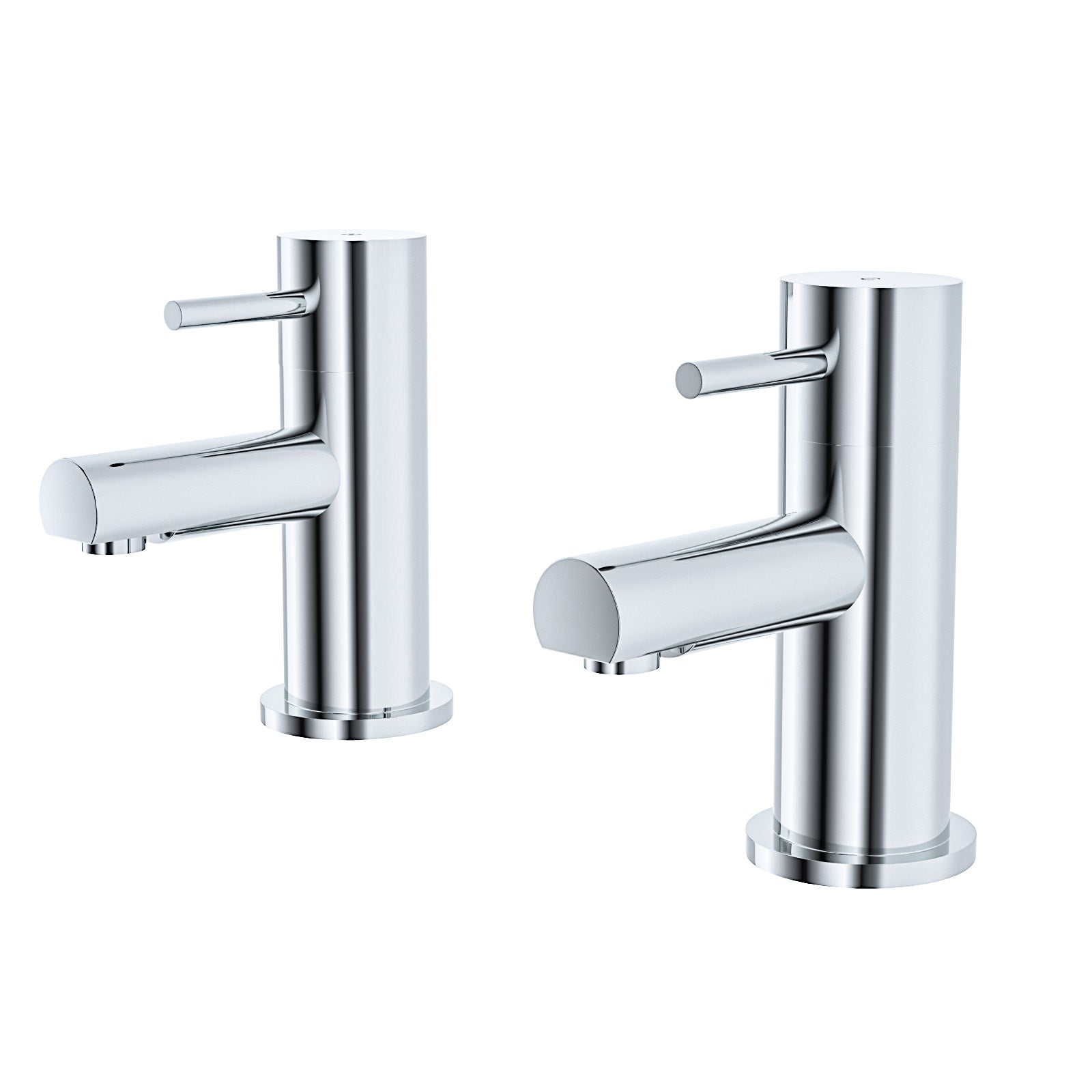 Marc Cloakroom Chrome Single Pair Of Hot And Cold Basin Sink Taps