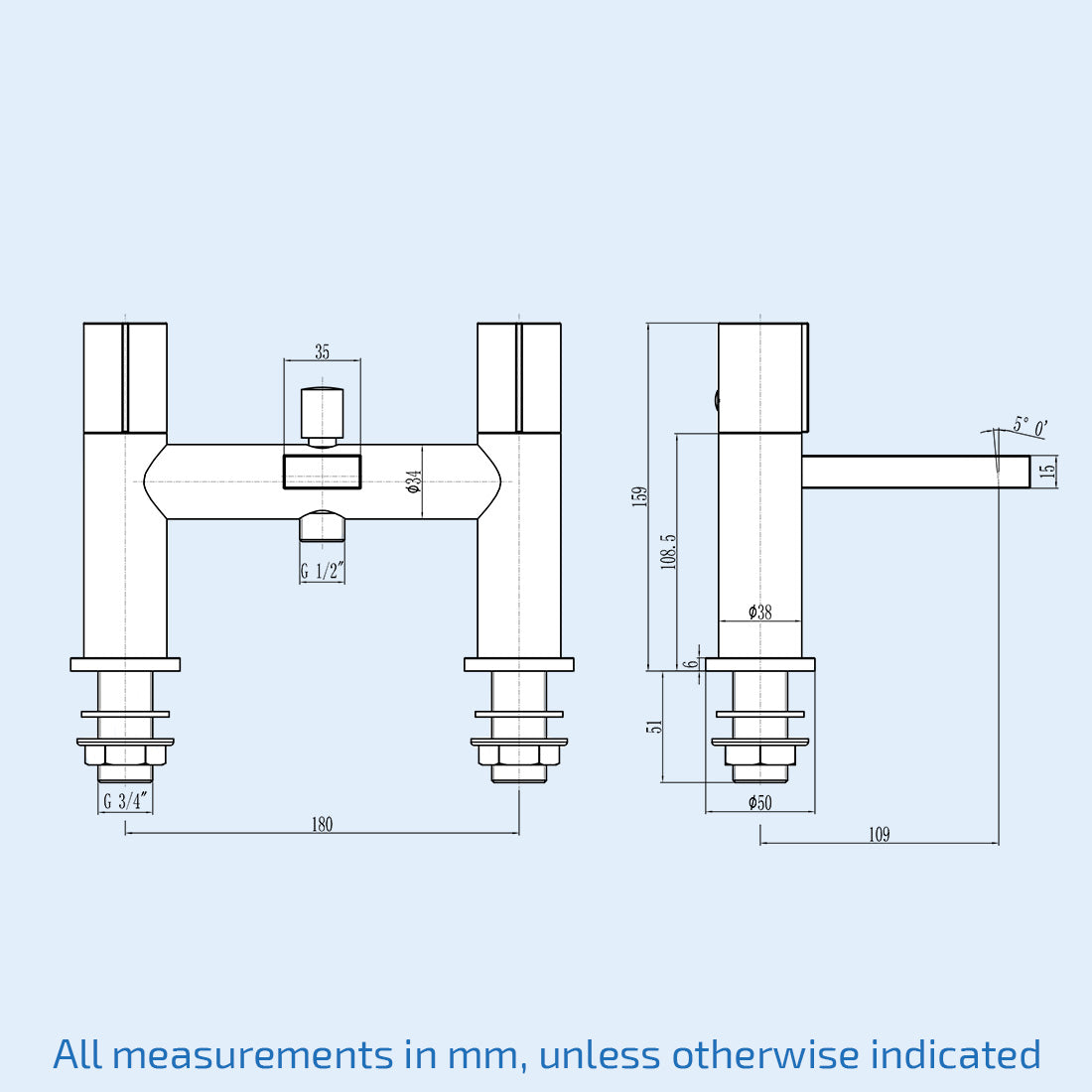 Arte Grey Deck Mounted Handleless Bath Shower Mixer Matt Grey With Handset And Adjustable Holder